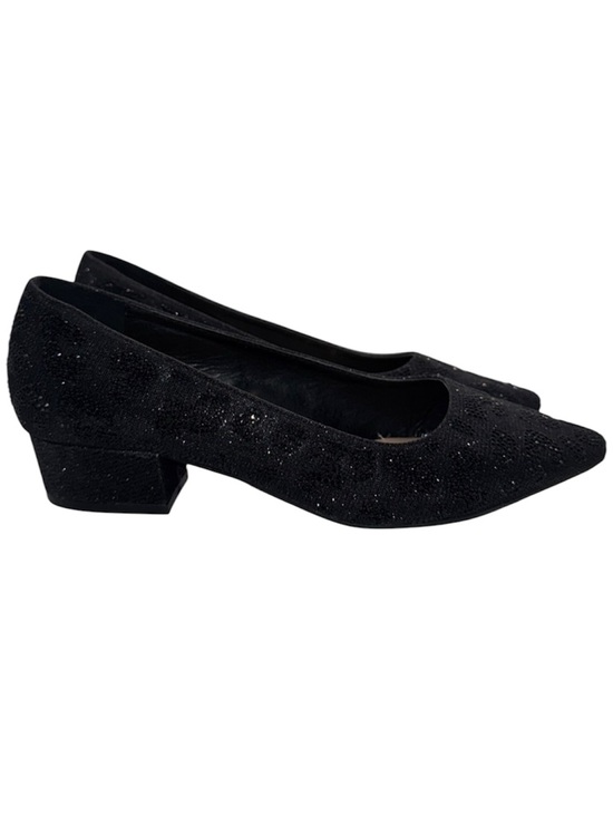 Carolyn Taylor Shoes - Carolyn Tucker Black Rhinestone Pumps Heel Women’s 8 Wide 8W
